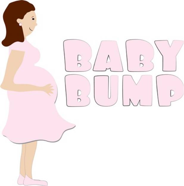 Picture of Baby Bump SVG File