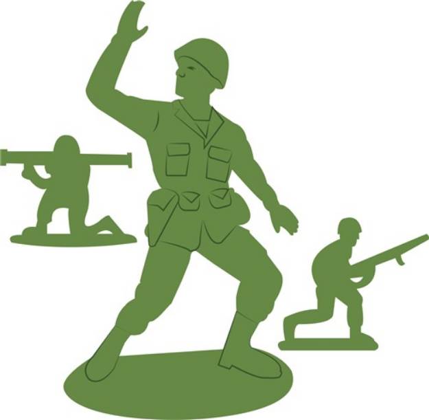 Picture of Army Men Toys SVG File