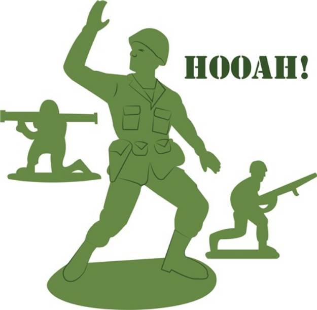 Picture of Hooah! SVG File