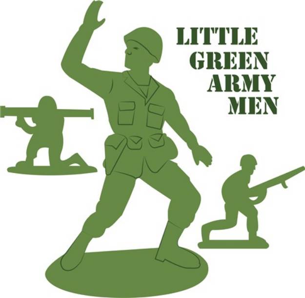 Picture of Green Army Men SVG File