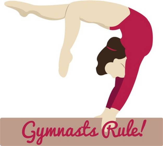 Picture of Gymnasts Rule SVG File