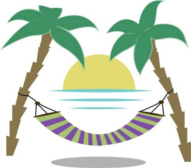 Picture of Beach Hammock SVG File