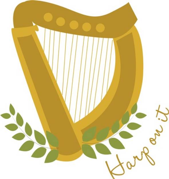 Picture of Harp On It SVG File