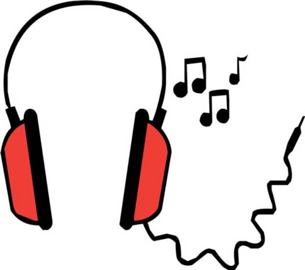 Picture of Musical Headphones SVG File