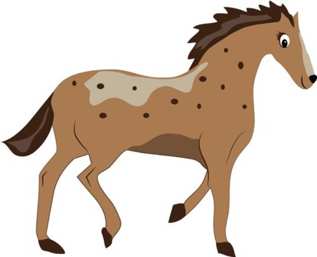 Picture of Spotted Pony SVG File