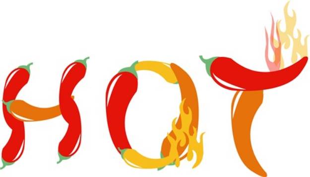 Picture of Hot Peppers SVG File