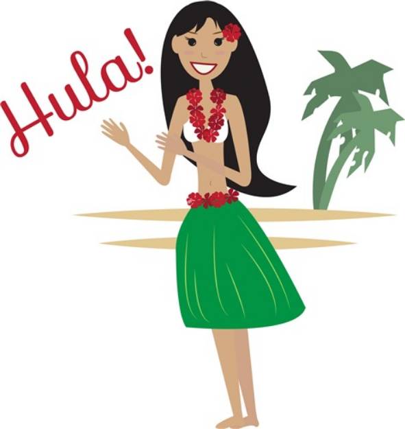 Picture of Hula! SVG File