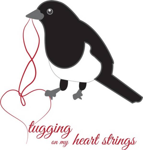Picture of Tugging Heart Strings SVG File