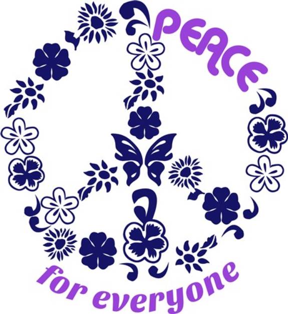 Picture of Peace For Everyone SVG File