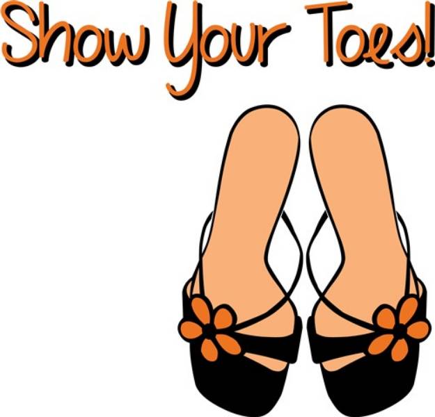 Picture of Show Your Toes SVG File