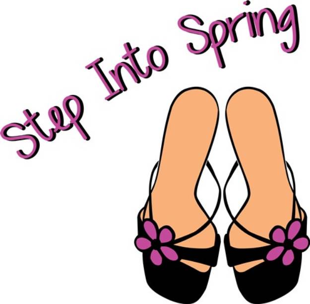 Picture of Step Into Spring SVG File