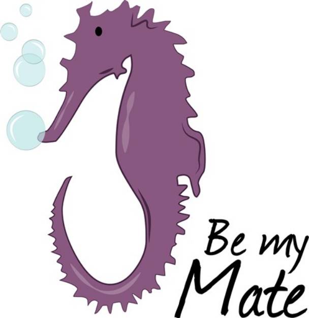 Picture of Be My Mate SVG File