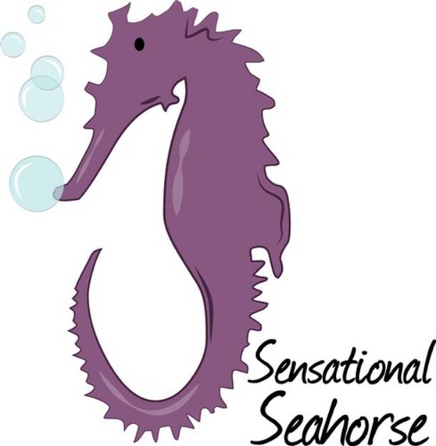 Picture of Sensational Seahorse SVG File