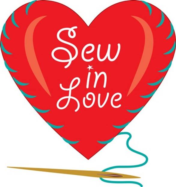 Picture of Sew In Love SVG File
