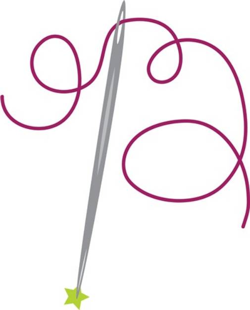 Picture of Sewing Needle SVG File