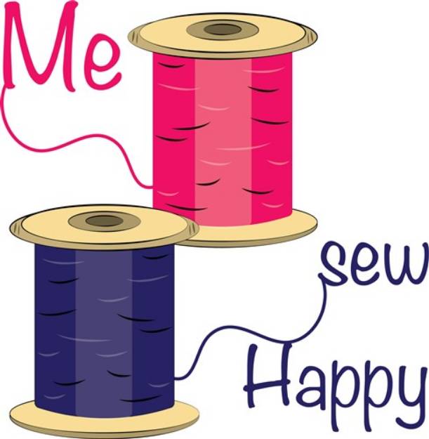 Picture of Me Sew Happy SVG File