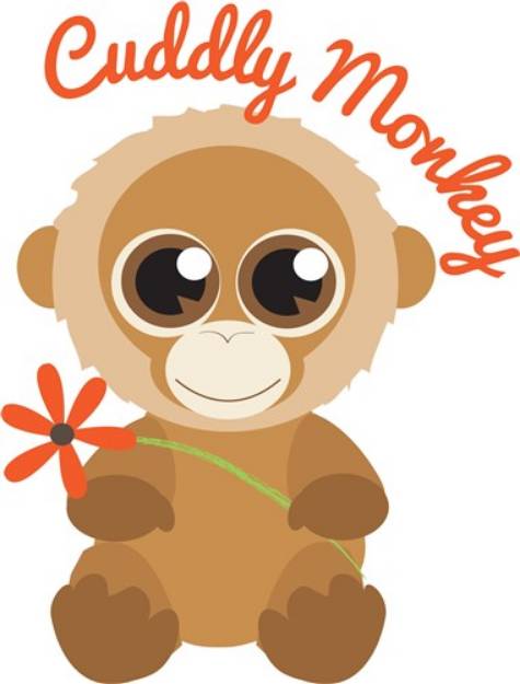 Picture of Cuddly Monkey SVG File