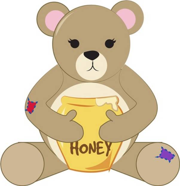Picture of Honey Bear SVG File