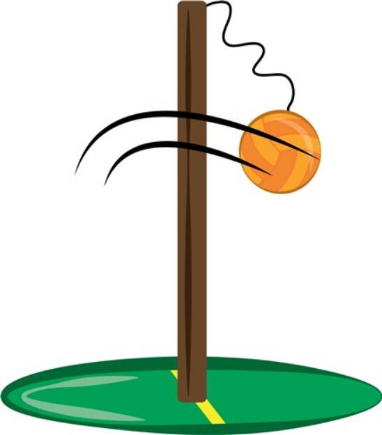 Picture of Tetherball SVG File