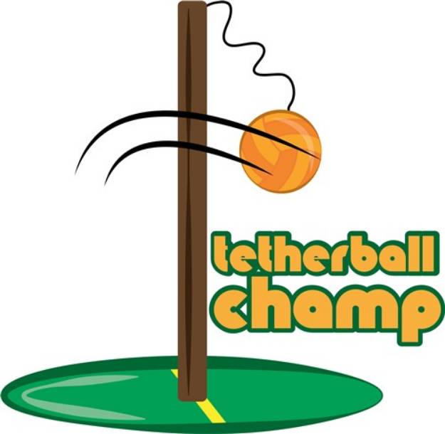 Picture of Tetherball Champ SVG File