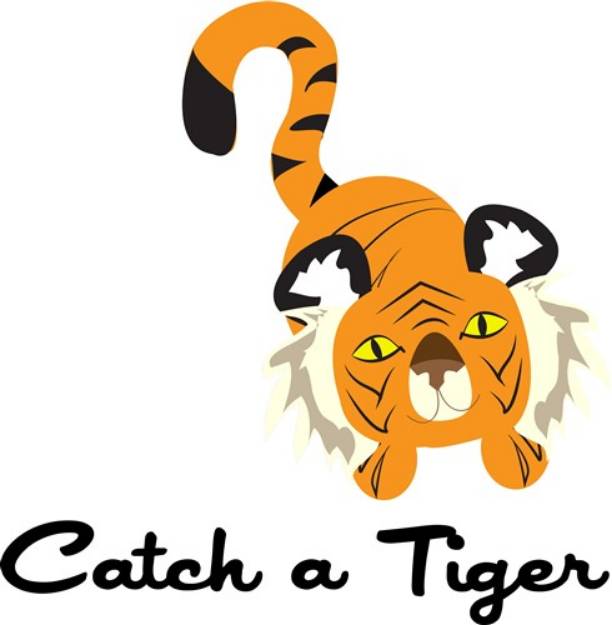 Picture of Catch A Tiger SVG File