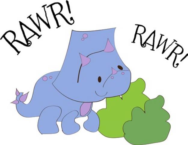 Picture of Rawr Dinosaur SVG File