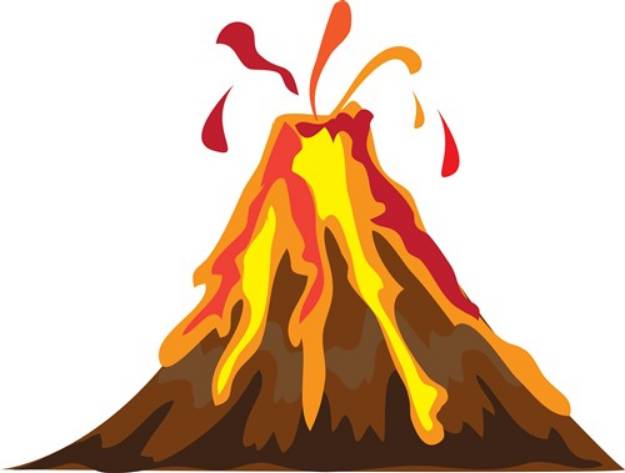 Picture of Volcano SVG File
