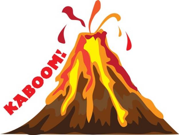 Picture of Volcano Kaboom SVG File
