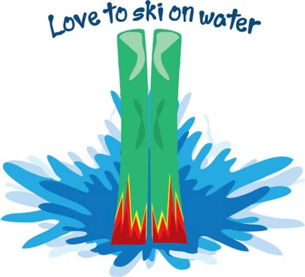 Picture of Ski On Water SVG File