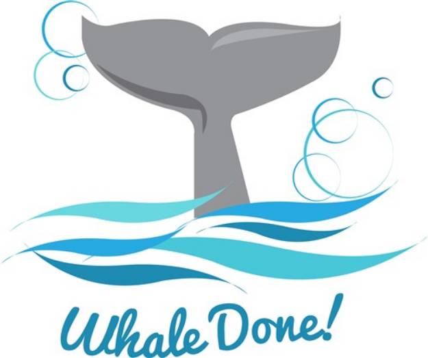 Picture of Whale Done SVG File