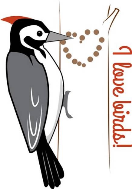 Picture of I Love Birds SVG File