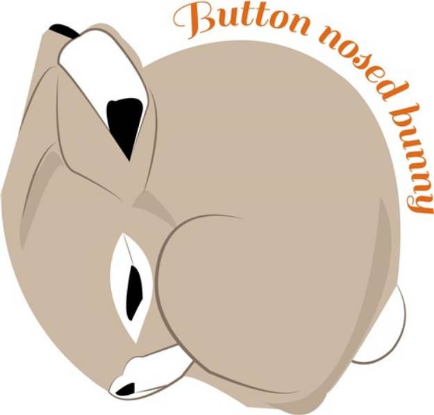 Picture of Button Nosed Bunny SVG File