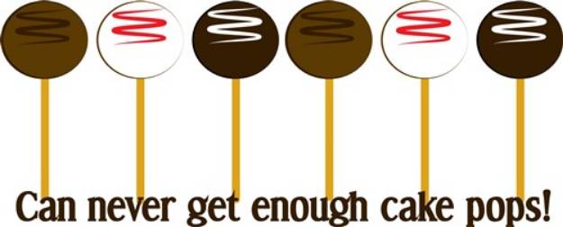 Picture of Enough Cake Pops SVG File