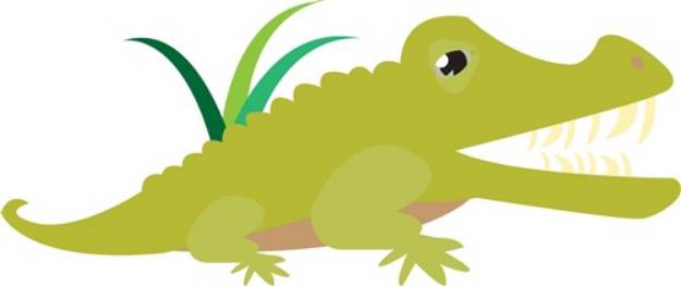 Picture of Crocodile SVG File