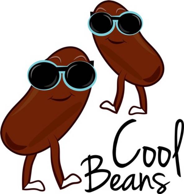 Picture of Cool Beans SVG File