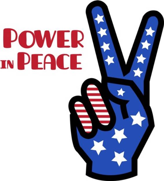 Picture of Power In Peace SVG File
