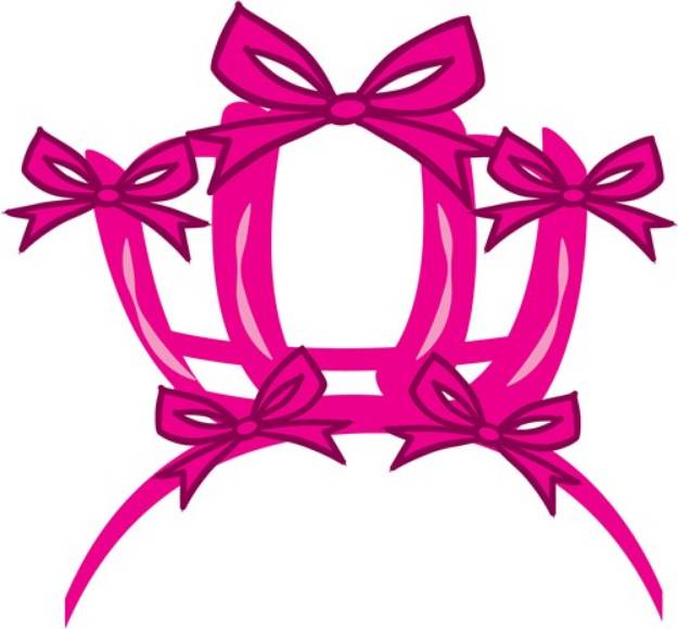 Picture of Bow Crown SVG File