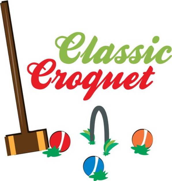 Picture of Classic Croquet SVG File
