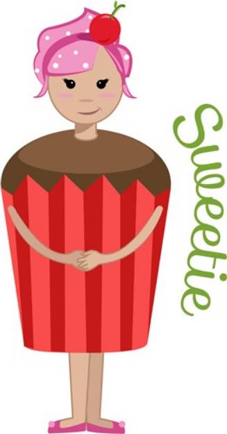 Picture of Sweetie Cupcake SVG File