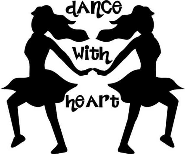 Picture of Dance With Heart SVG File