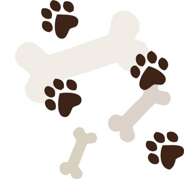 Picture of Dog Bones SVG File