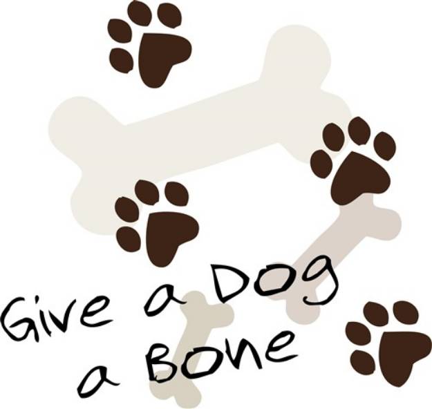 Picture of Give A Dog A Bone SVG File