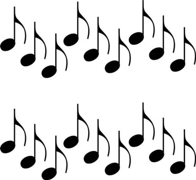 Picture of Music Notes SVG File