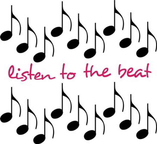 Picture of Listen To The Beat SVG File