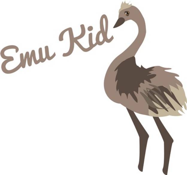 Picture of Emu Kid SVG File
