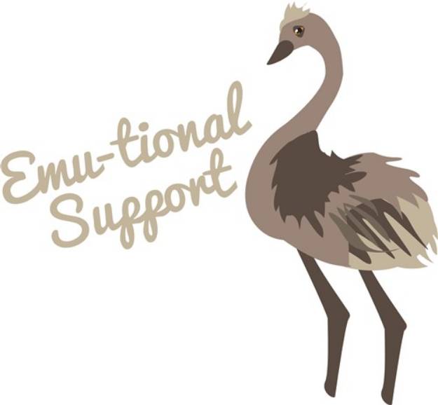 Picture of Emu-tional Support SVG File