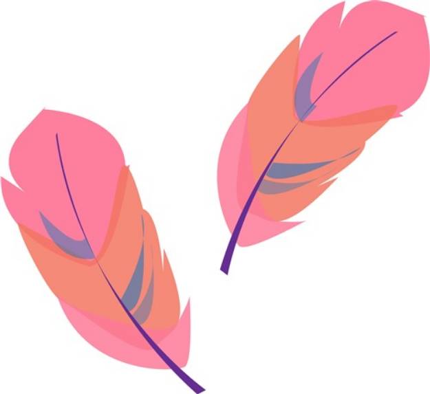 Picture of Pink Feathers SVG File