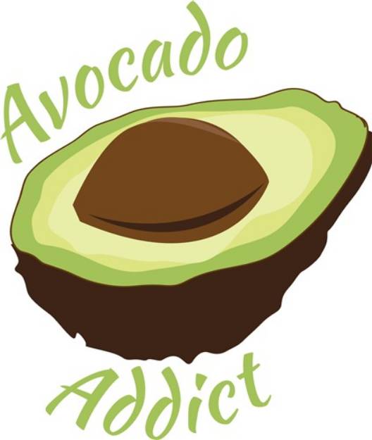 Picture of Avocado Addict SVG File
