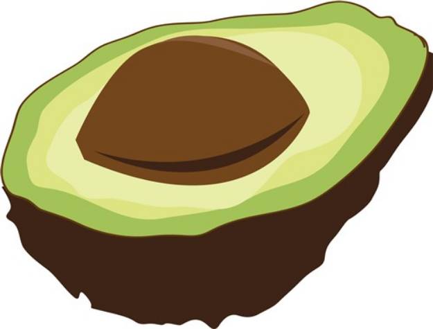Picture of Avocado Half SVG File