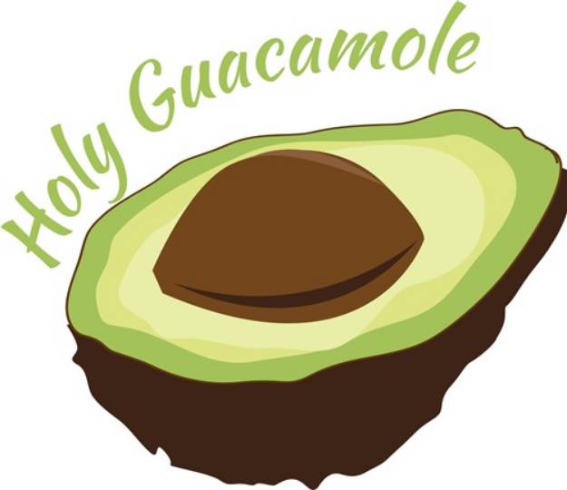 Picture of Holy Guacamole SVG File